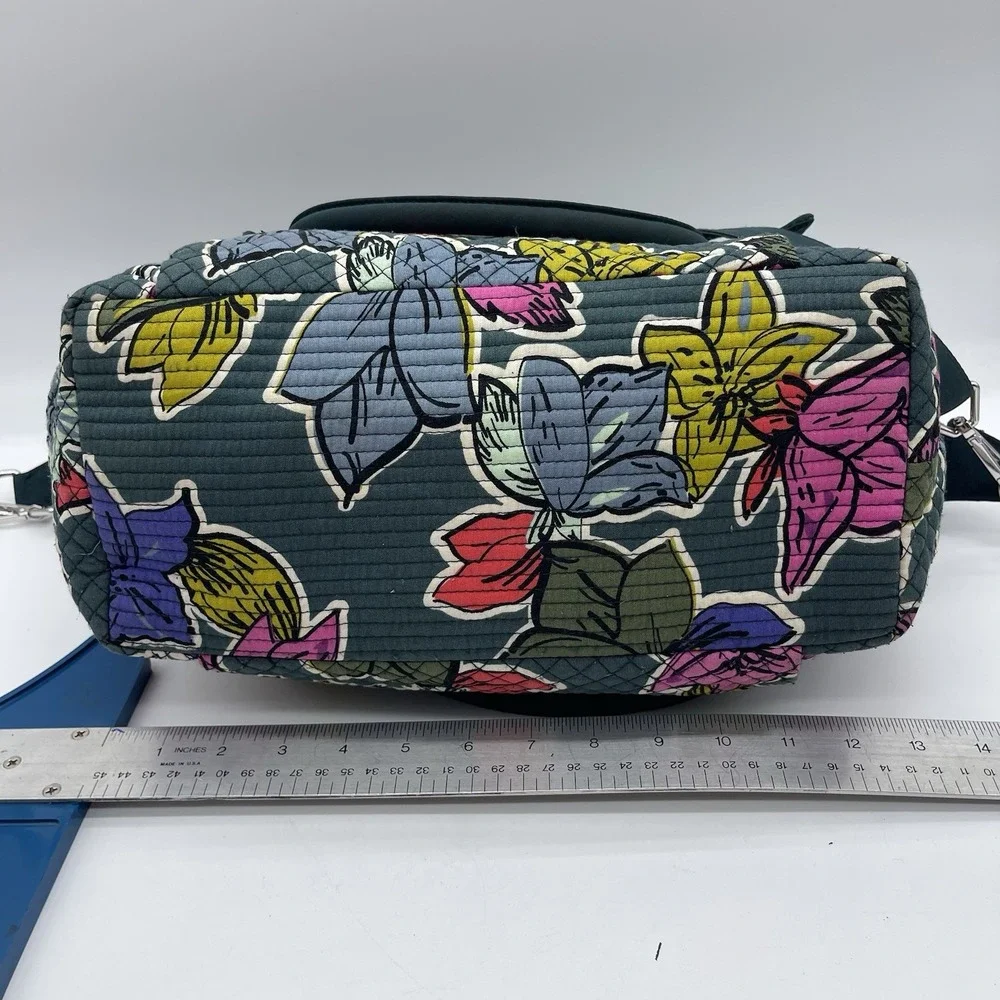 Vera Bradley Falling Flowers Multi-Strap Duffel Bag 21605-112 Quilted Tote Bag